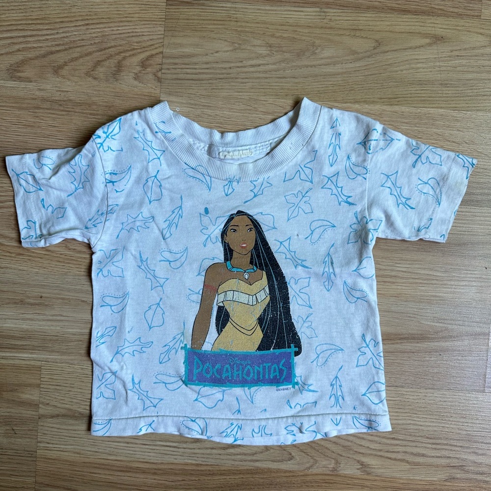 **sold**Vintage Pocahontas Kids T-Shirt - White